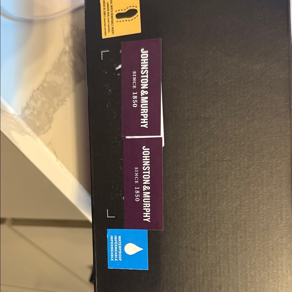 Johnston & Murphy Chestnut Leather Boots with Red Laces - Picture 2 of 3